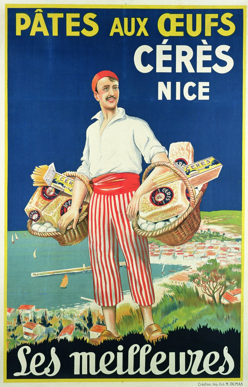 Plakat reklame for pasta lavet af Ceres af French School