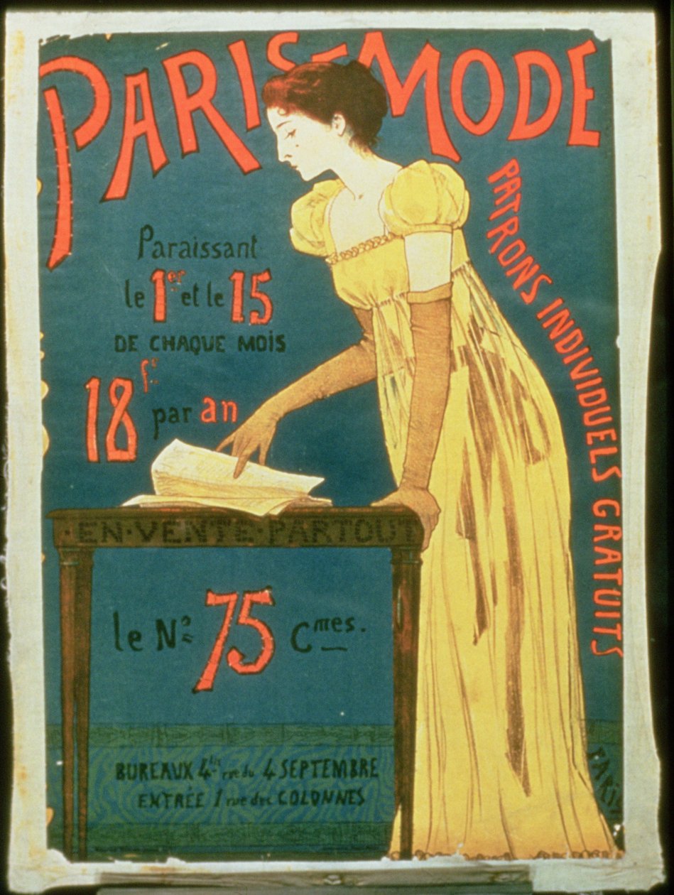 Plakatannonceringsabonnementer på Paris Mode Magazine af French School