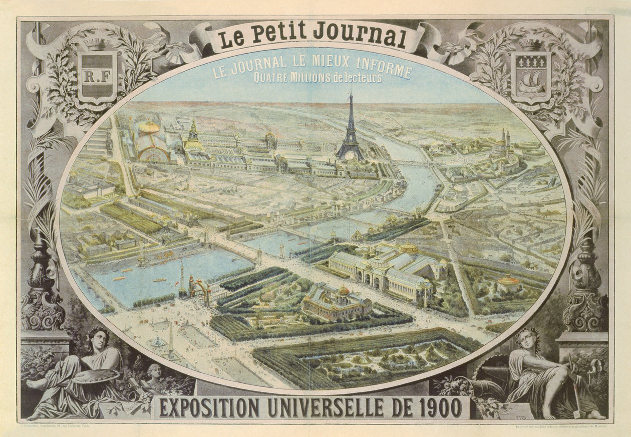 Plakat udgivet af Le Petit Journal for at reklamere for Exposition Universelle i Paris, 1900 af French School