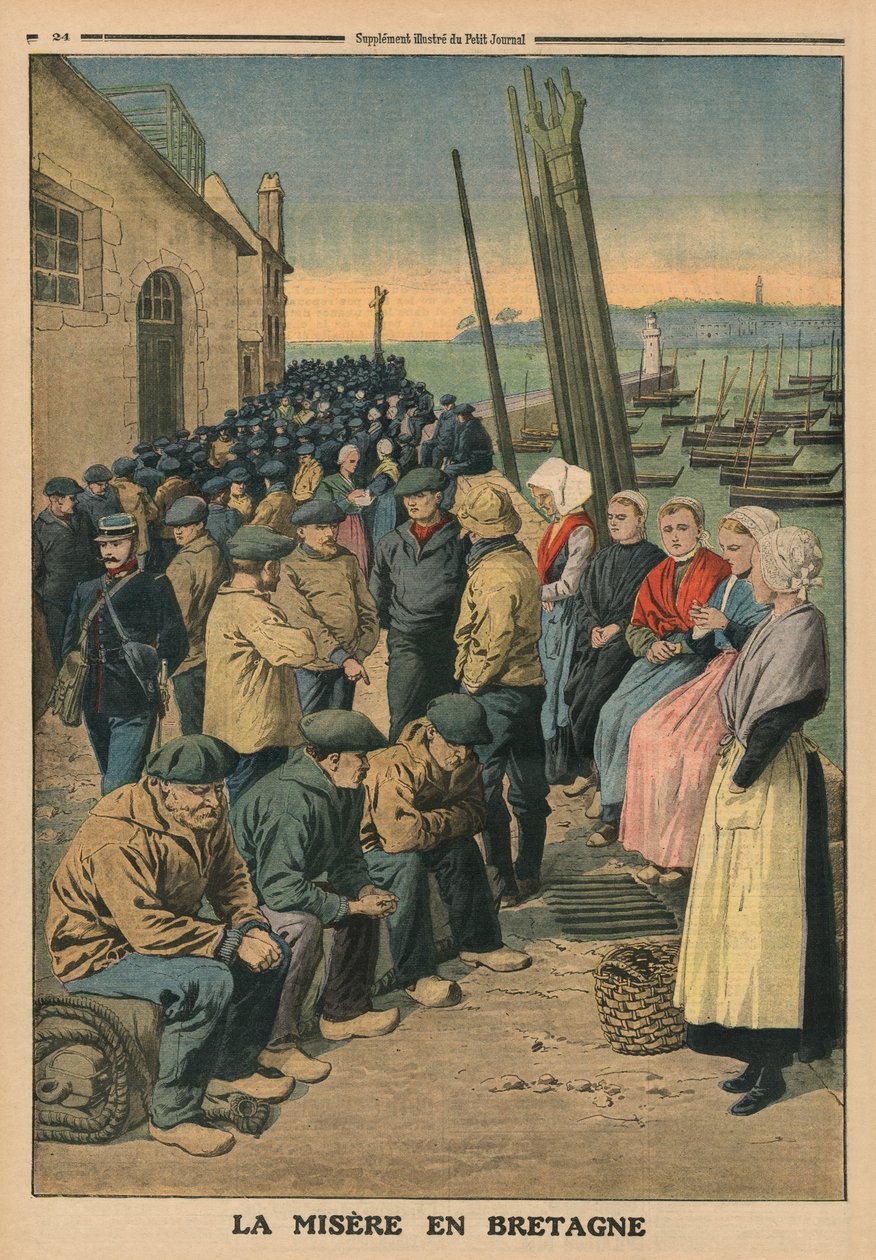 Fattigdom i Bretagne, bagsideillustration fra 