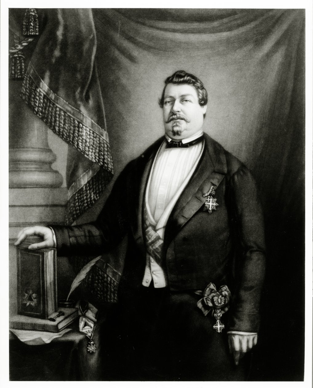 Prins Lucien Murat som stormester i Frankrigs Grand Orient, c.1855 af French School