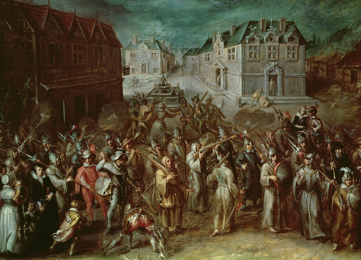 Procession af Den Hellige Liga i 1590 af French School
