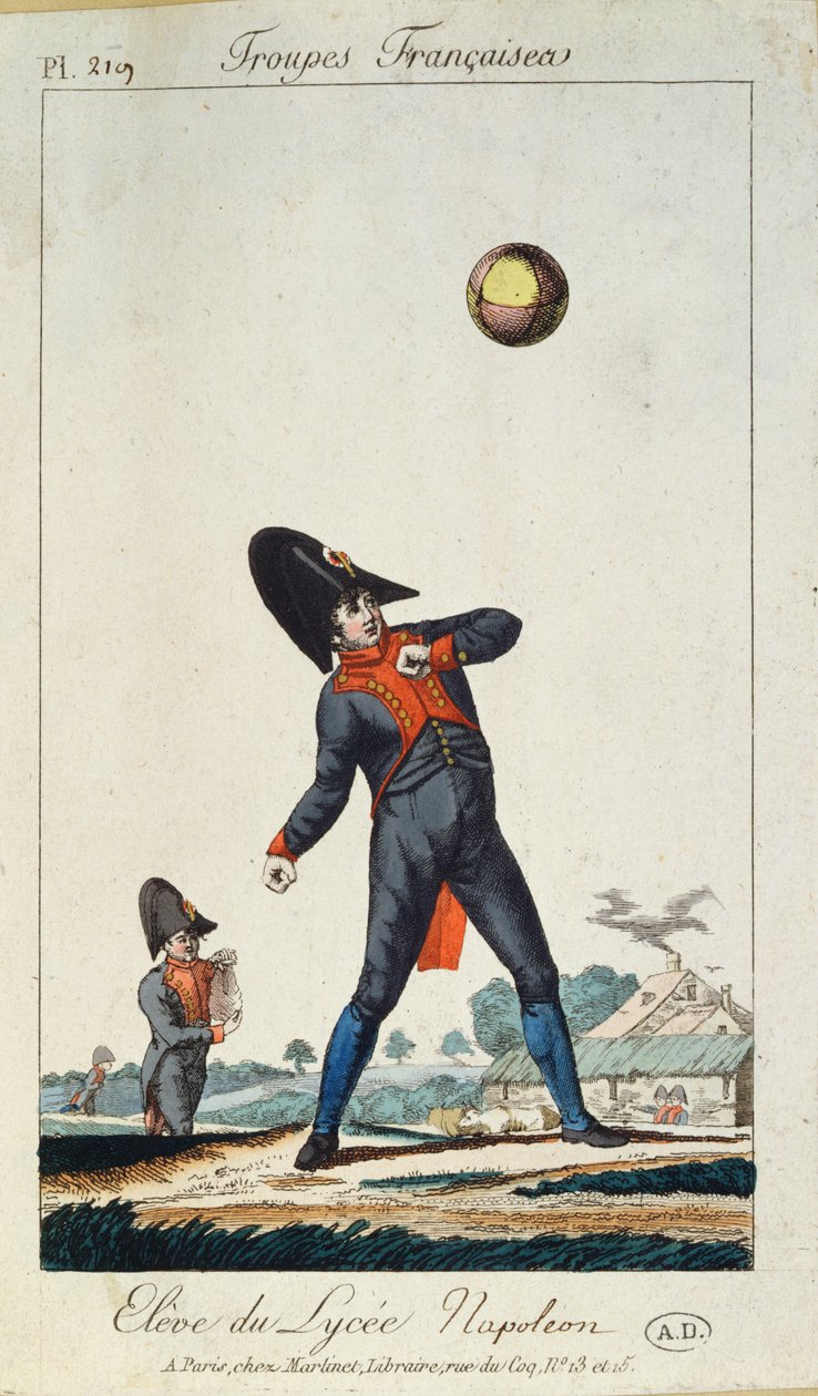 Elev fra Lycee Napoleon, fra Troupes Francaises, c.1805 af French School