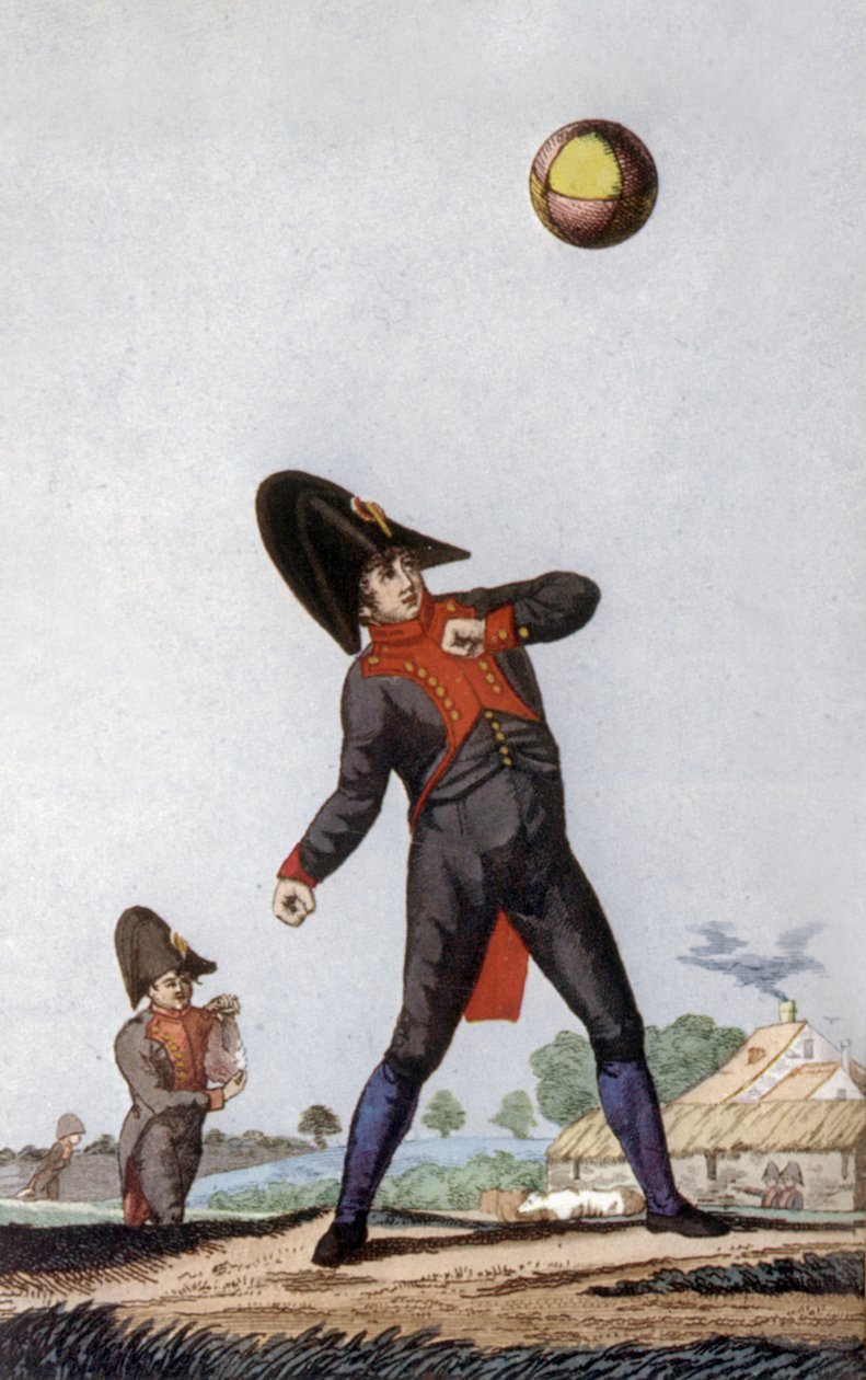 Elev fra Napoleon Secondary School i Paris, ca. 1810 (farvegravering) af French School