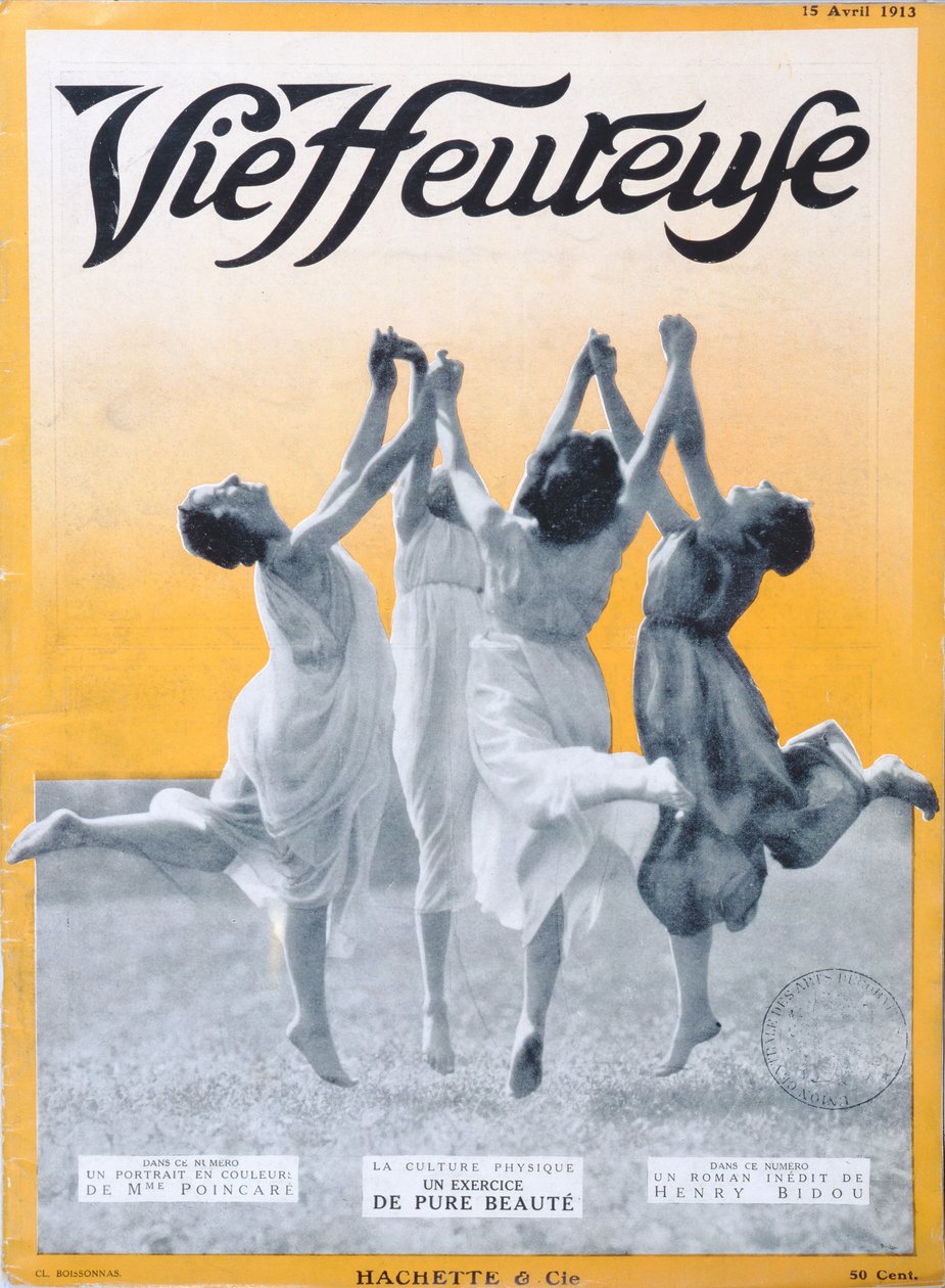 Pure Beauty-øvelse, forsideillustration af Vie Heureuse, 15. april, 1913 af French School