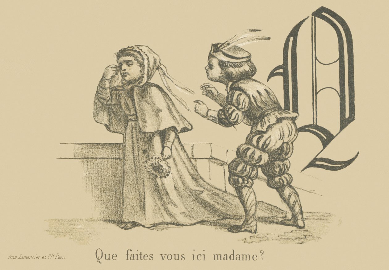 Q: Hvad laver du her, frue? af French School