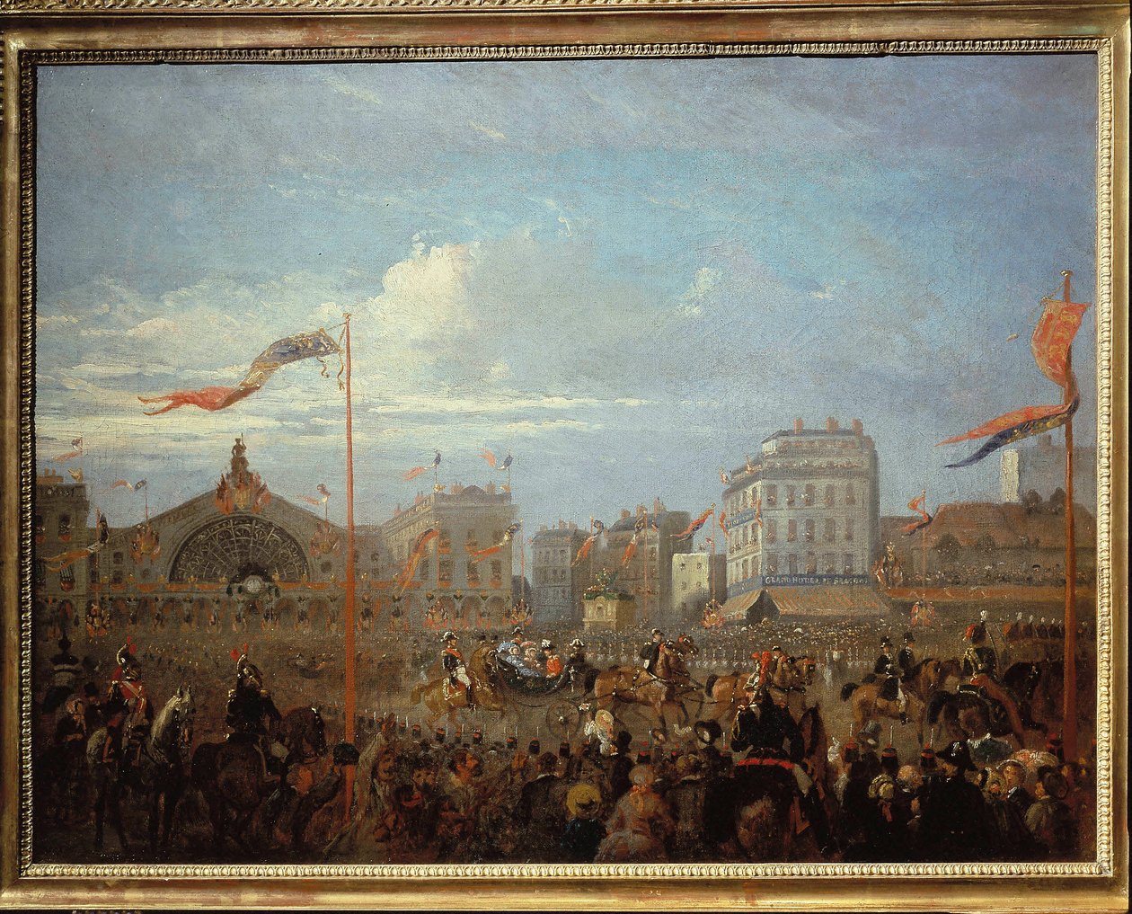 Dronning Victoria (1819-1901) Ankommer til Gare de l