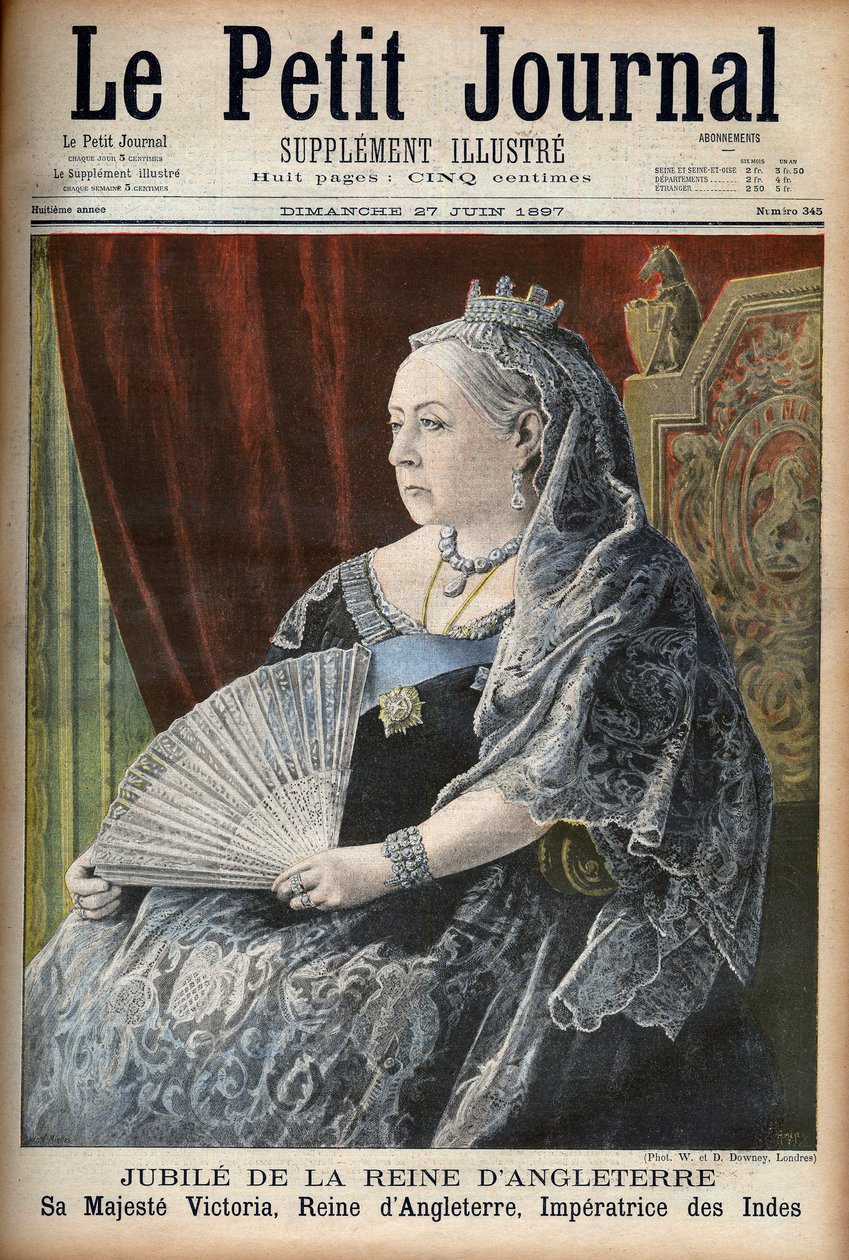 Dronning Victoria Dronning af England, på hendes jubilæum - forsiden af 