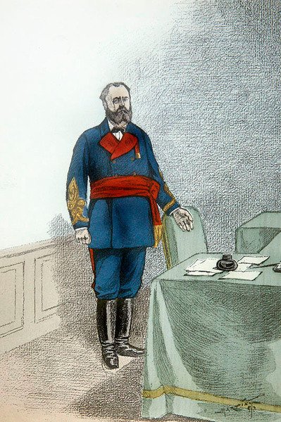 Raoul Rigault, ca. 1872 (farve litho) af French School