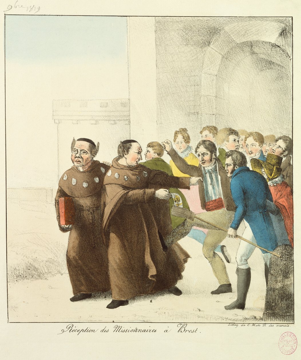 Modtagelse af missionærer i Brest af French School