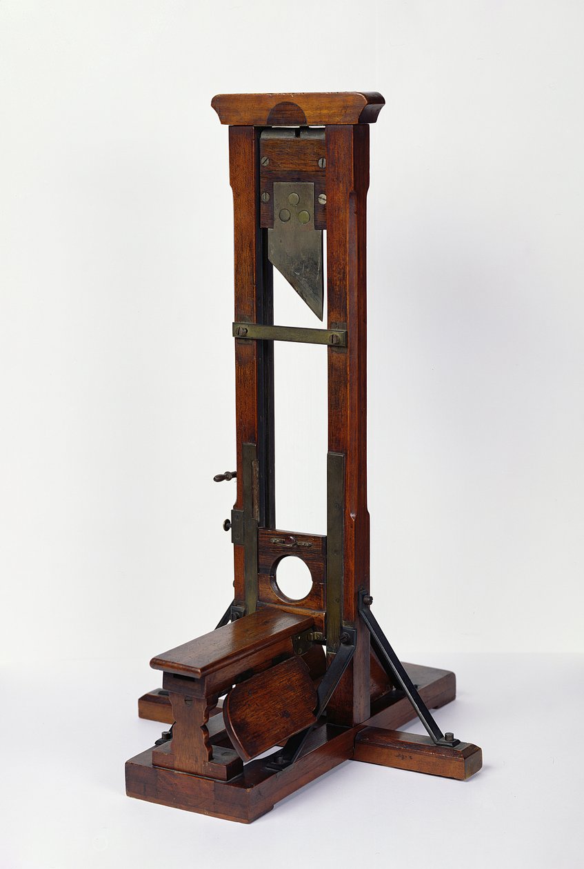 Reduceret model af en guillotine (træ og metal) (se også 216411) af French School