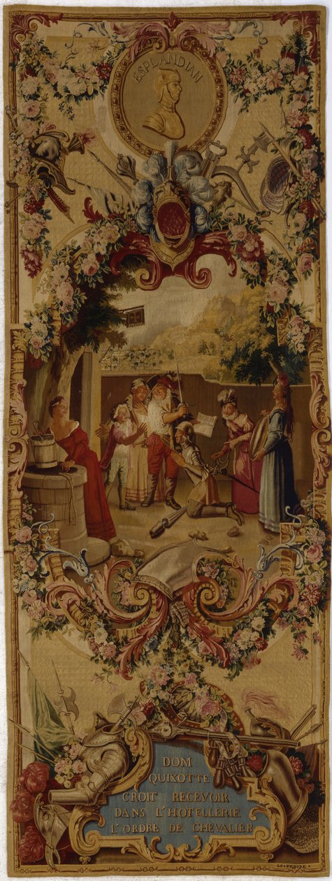 Regence Gobelins gobelin med historien om Don Quixote, 1717-18 af French School