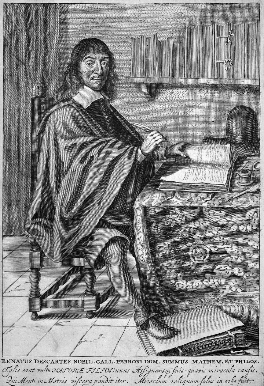 Rene Descartes (gravering) af French School