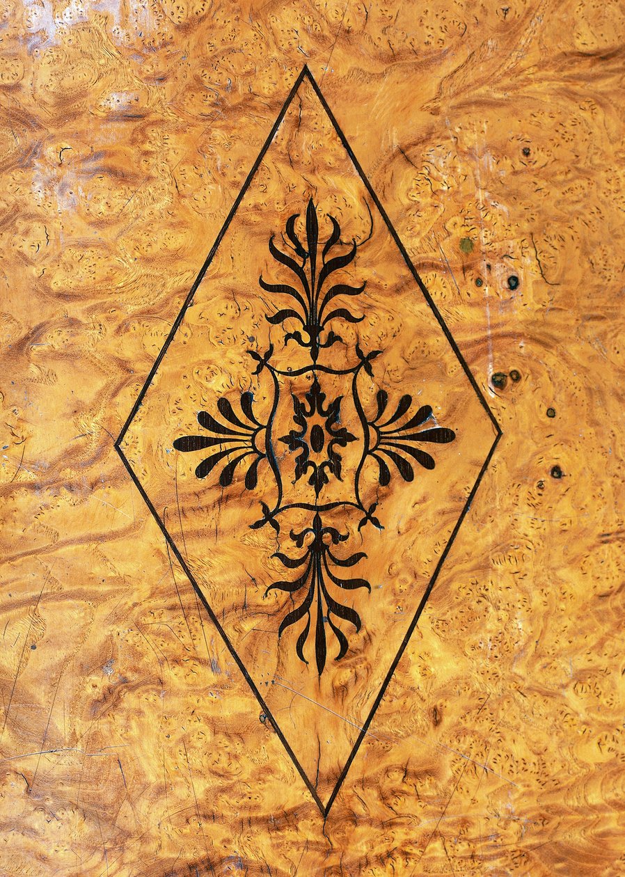 Restaureringsstil (Charles X) askespillebord med amarantindlæg. Frankrig af French School