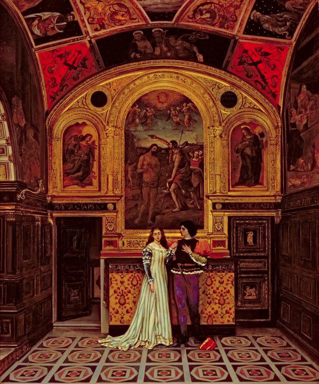 Romeo og Julie, ca. 1860-70 af French School