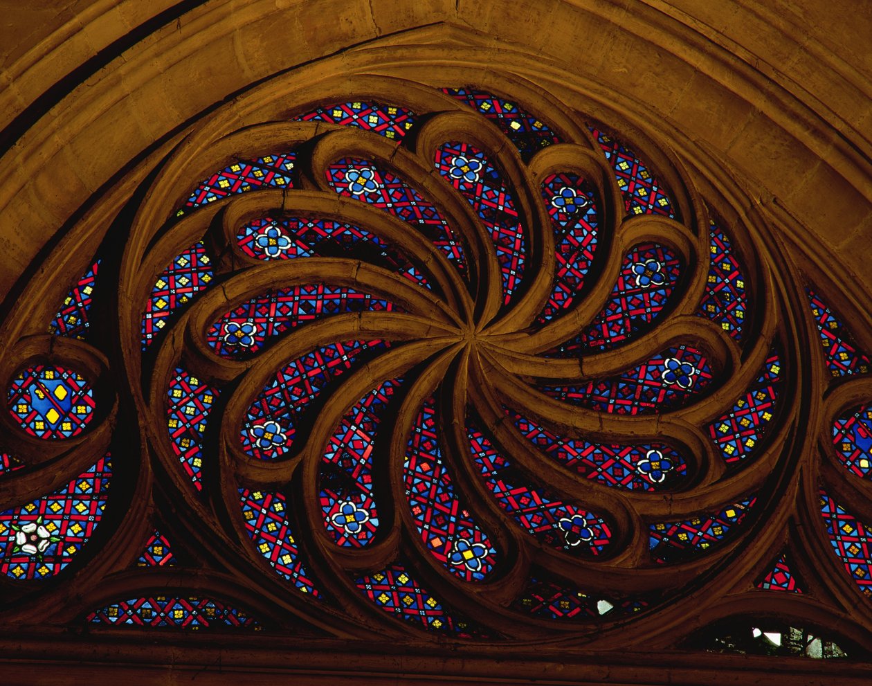 Rose vindue, Chapel of the Bourbons, slutningen af det 15. århundrede af French School