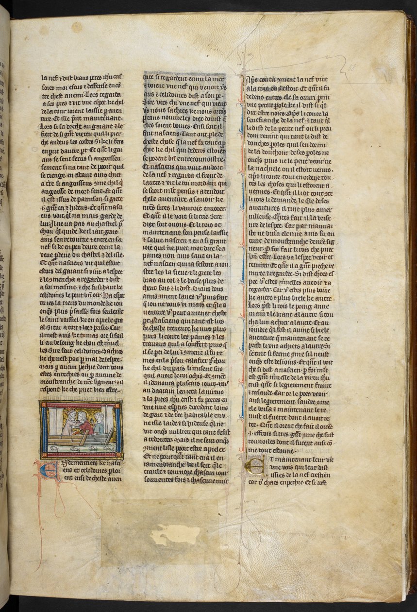Kongelig MS 14 E. III, f.58r, illustration fra 