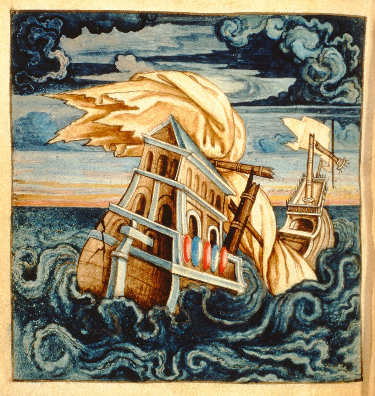 SMM2 s.11 Forlis, fra Theatre des Vices et Vertus, af Jan van der Noot (ca. 1539-95) af French School
