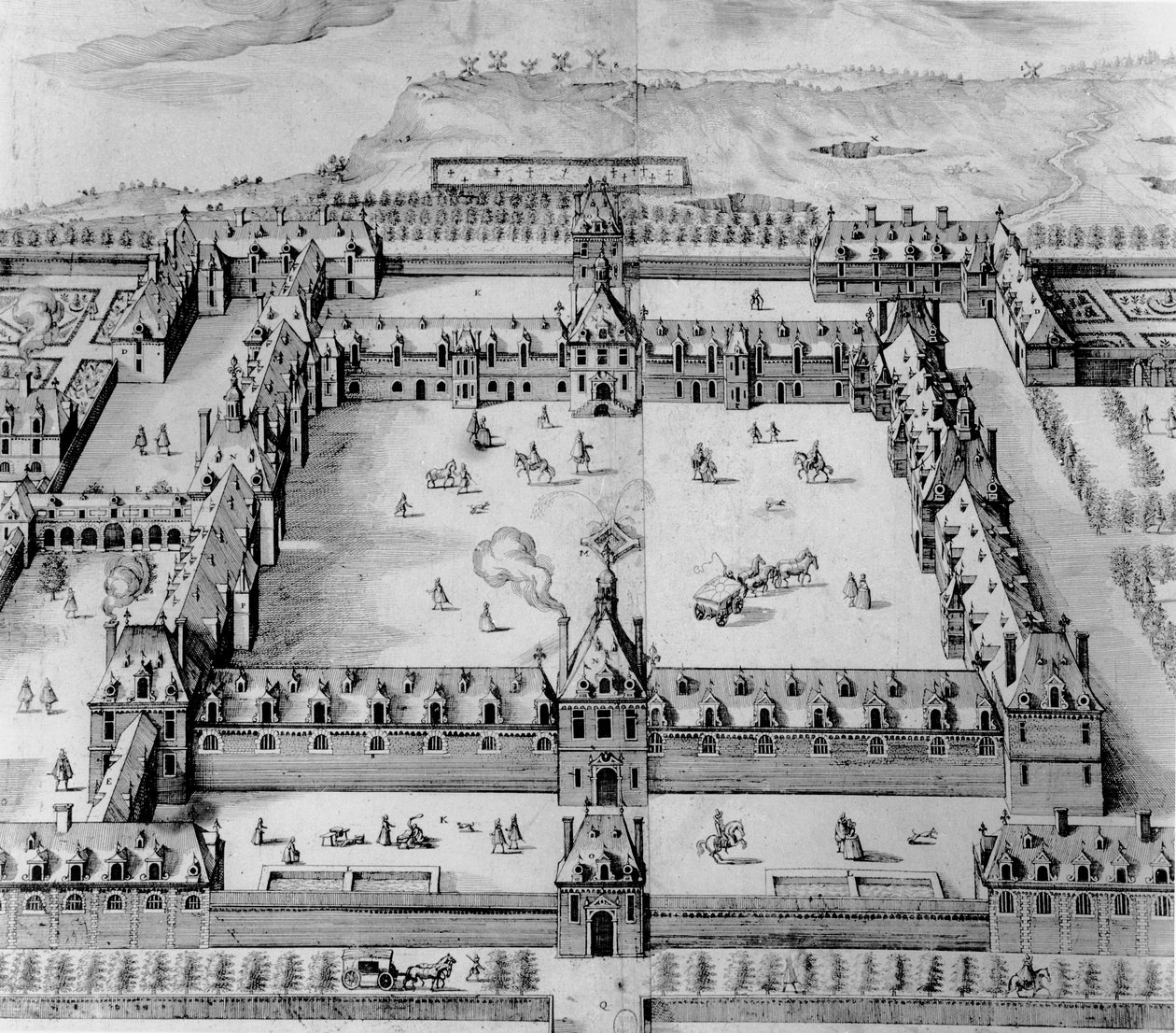 Saint-Louis Hospital, begyndelsen af det 17. århundrede af French School