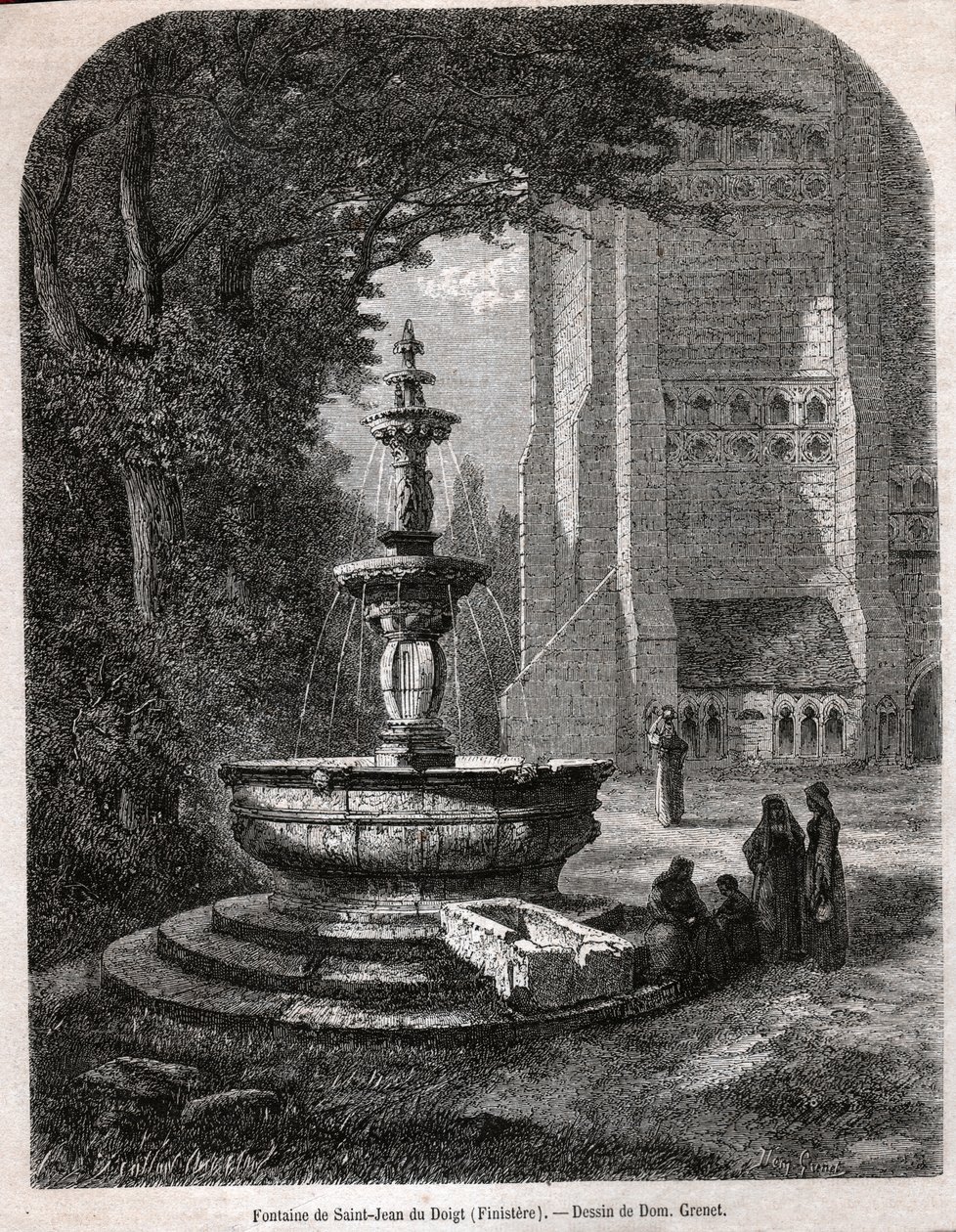 Saint John of the Finger. (gravering, ca. 1850) af French School