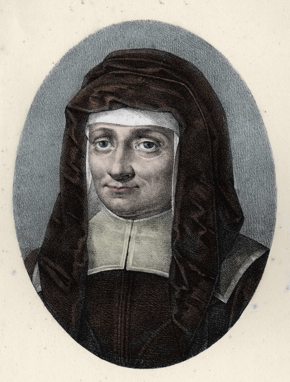 Saint Louise de Marillac, enke efter Antoine le Gras (1591 - 1660). af French School