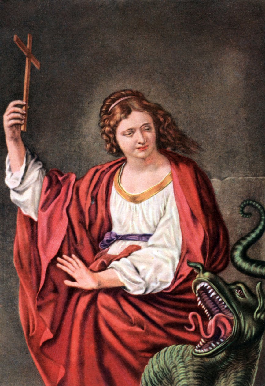 Saint Margherita og dragen, fra et 