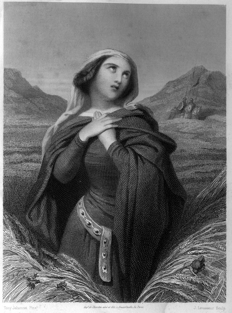 Saint Adelaide eller Adelaide of Burgundy (931-999) i ""De hellige kvinder"" af French School
