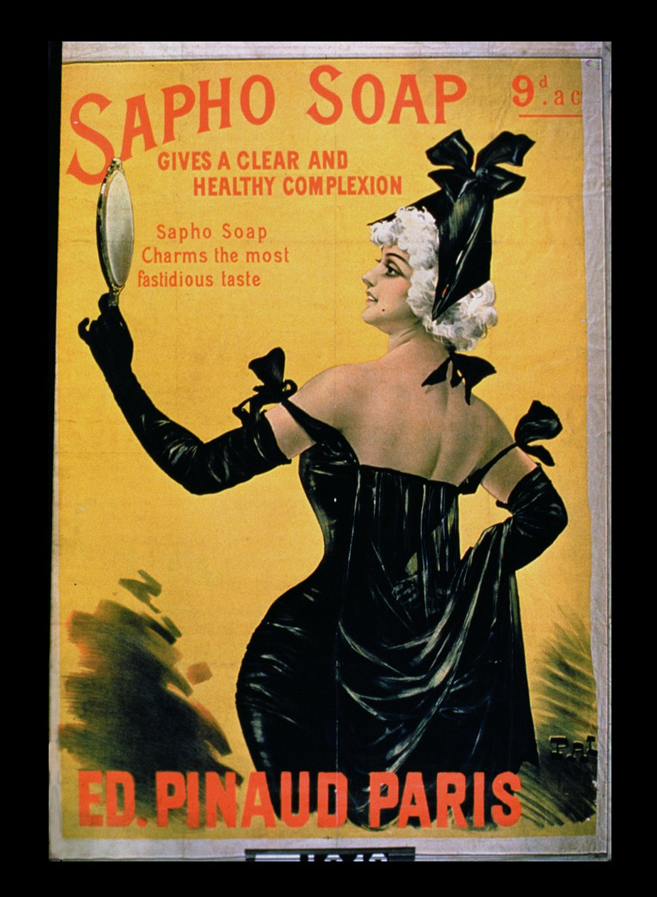 Sapho Soap - Giver en klar og sund teint, Pinaud Editions, Paris af French School