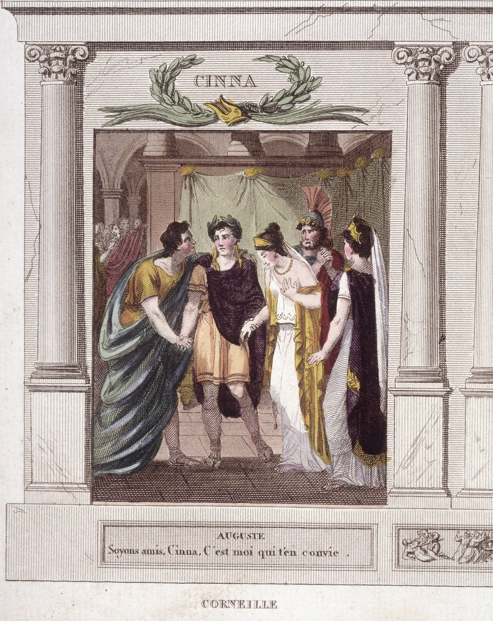 Scene et Dialogue de Augustus a Cinna i "Cinna ou la clemence d
