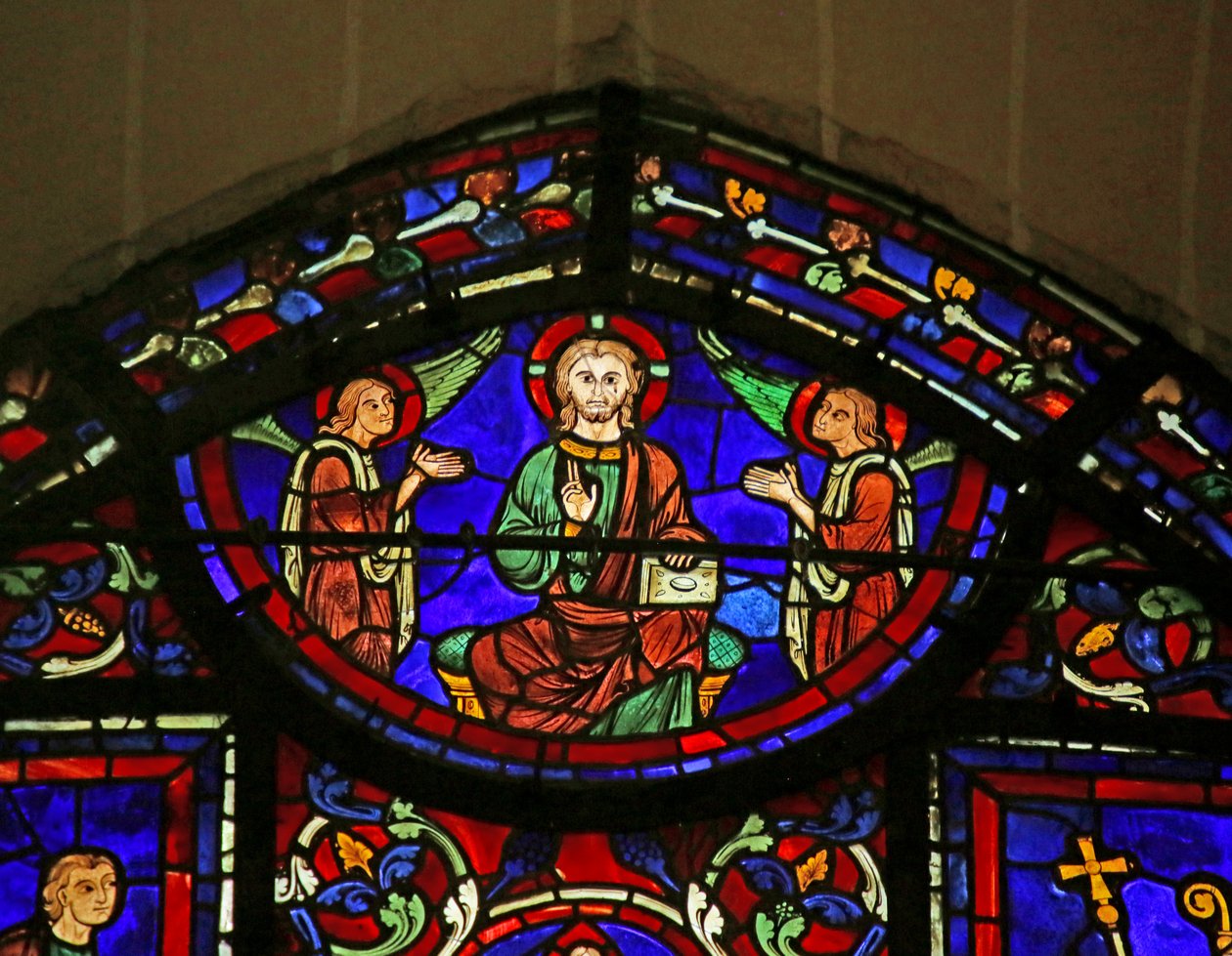 Scene fra Sankt Martins liv, katedralen i Chartres af French School