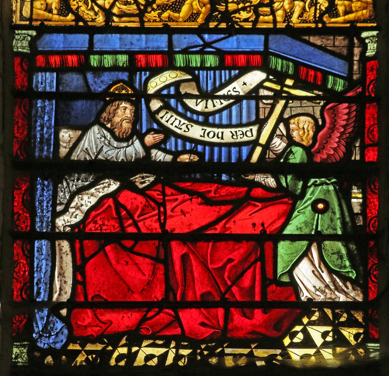 Scene fra legenden om The Cross: Constantines dream af French School