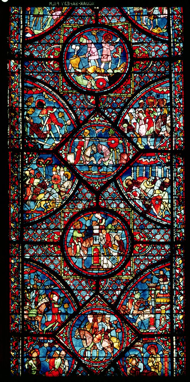 Scener fra Karl den Stores liv (747-814) fra ambulatoriet, ca. 1215-25 (se også 182939) af French School