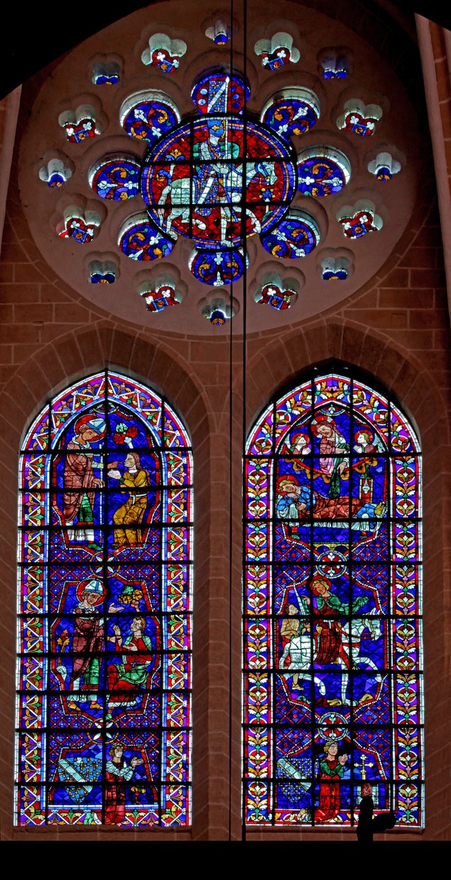 Scener fra St Martins liv; donor - Thibault VI, greve af Chartres (w109) af French School