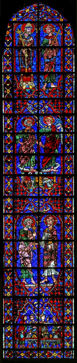 Scener fra Sankt Peters liv med donorer - pengevekslerne (w105) af French School