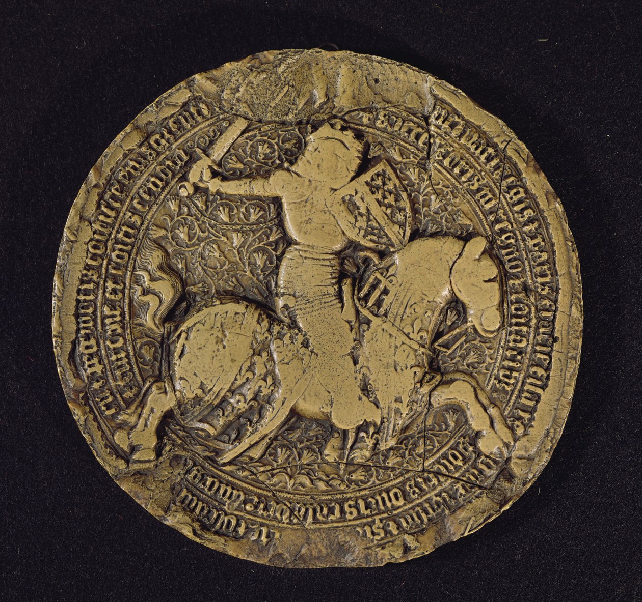 Segl af Ludvig I af Anjou (1339-84) konge af Sicilien, 1383 af French School
