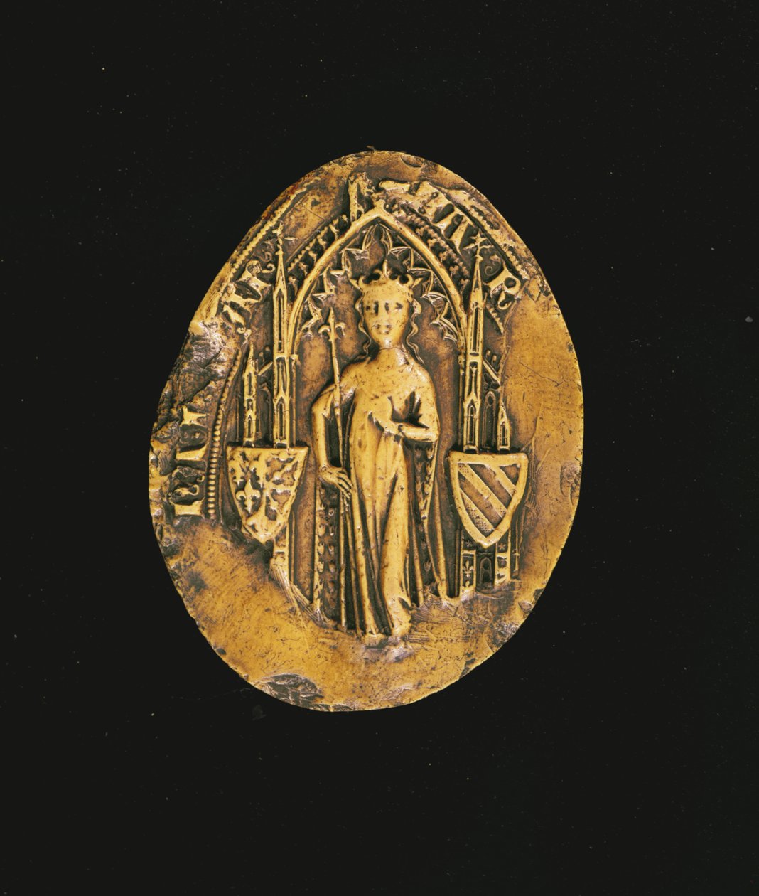 Segl af Margaret af Bourgogne (1290-1315) 1311 (voks) af French School