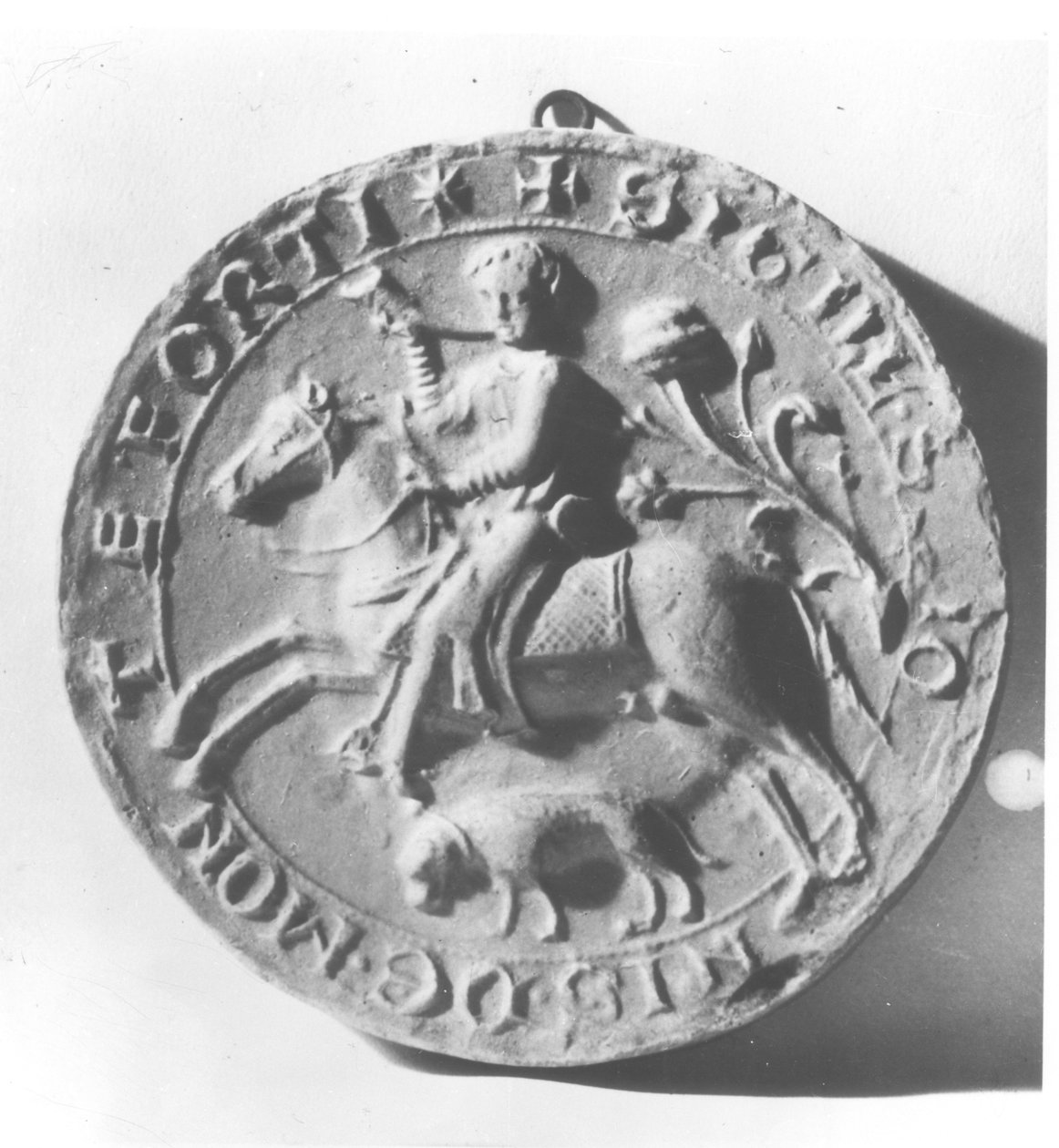 Segl fra Simon de Montfort (ca. 1150-1218) (metal) af French School