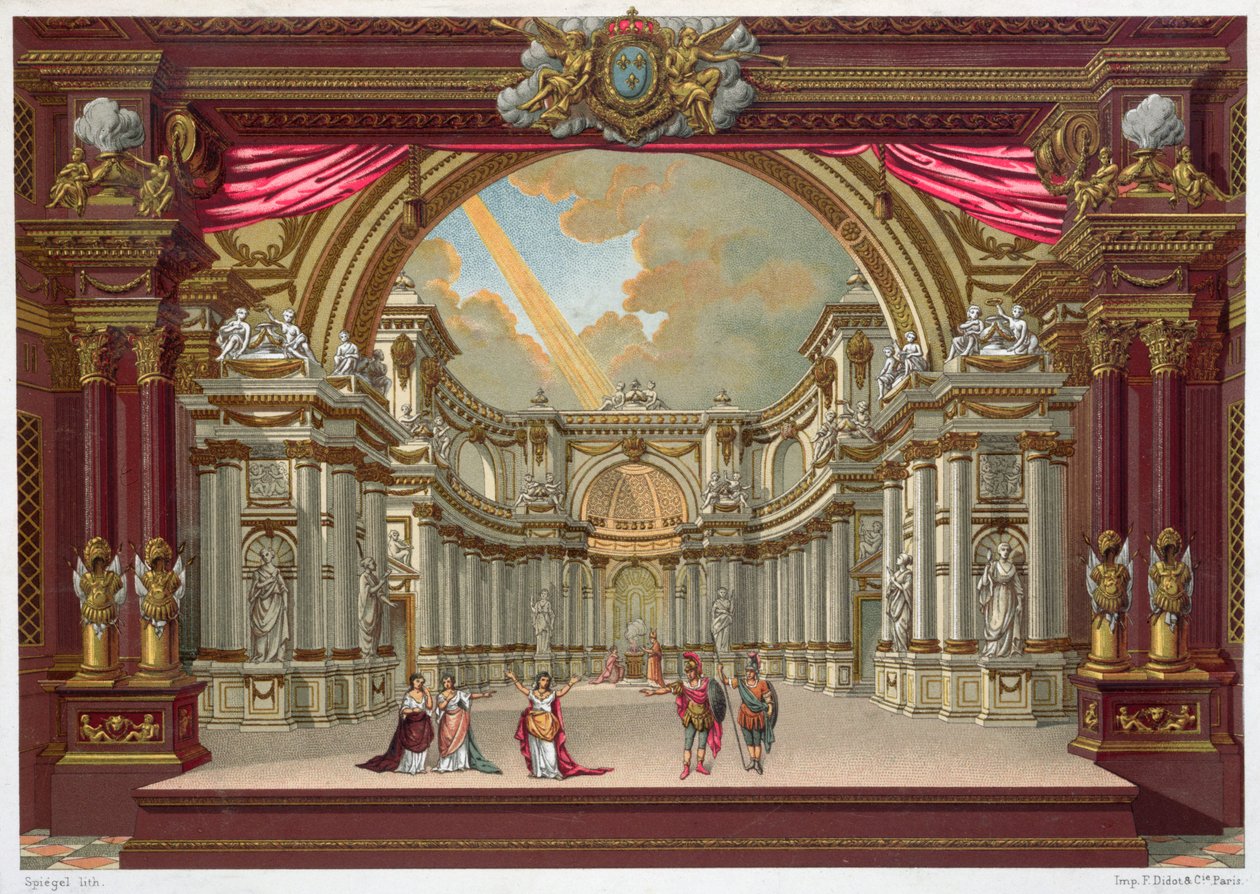 Scenografi til teatret i Versailles af French School