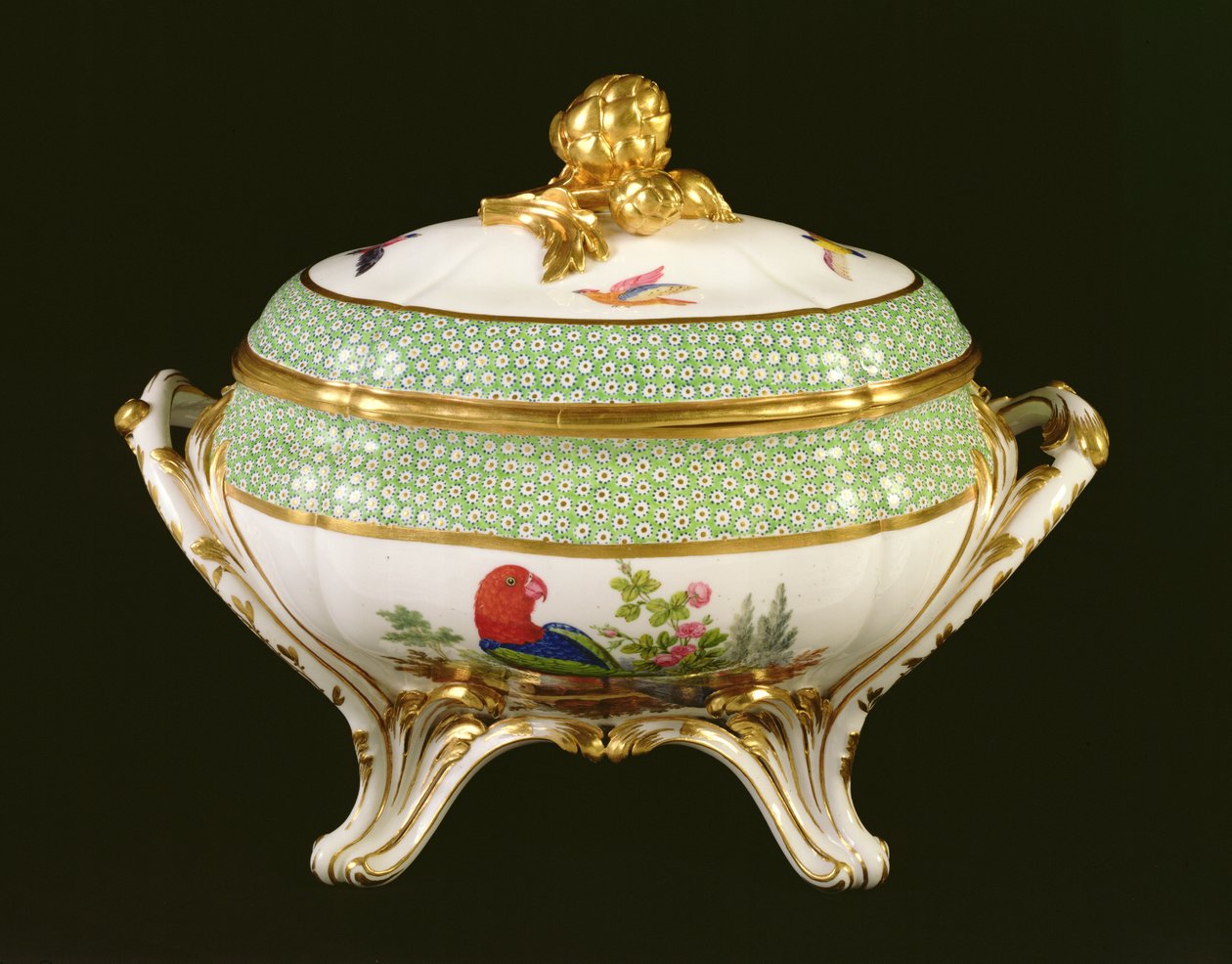 Sevres terrin fra Eden-tjenesten, malere mærke Pierre-Joseph Rosset, 1788 (porcelæn) af French School