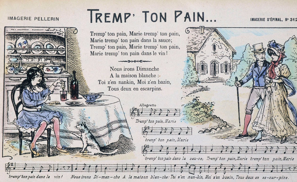 Noder til den populære sang "" Dip 