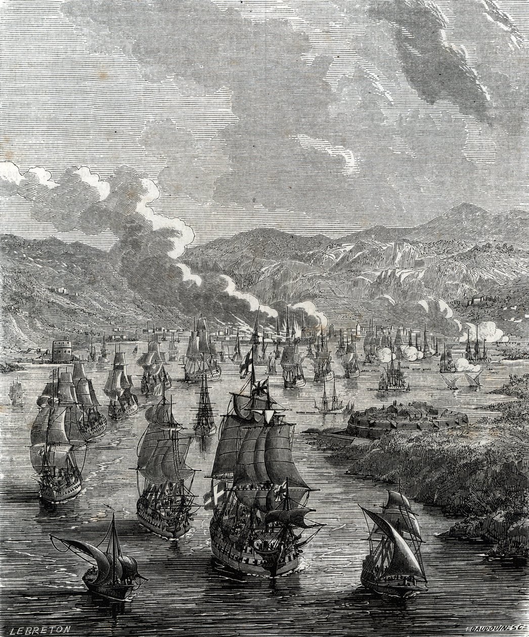 Belejringen af Toulon fandt sted mellem 29. juli og 21. august 1707 under den spanske arvefølgekrig, da en allieret land- og søstyrke belejrede den franske flådebase i Toulon (gravering) af French School