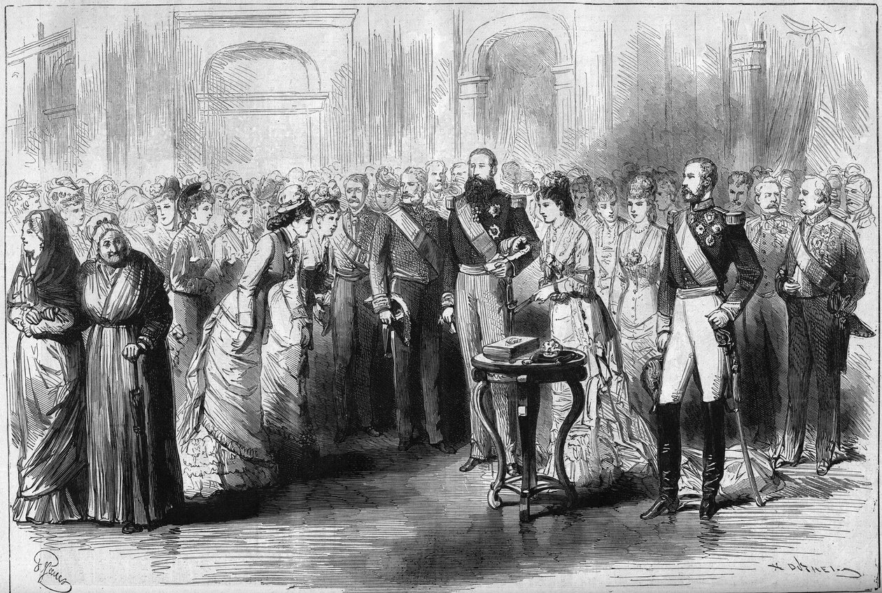 Sølvbryllup af belgiernes konge og dronning af French School