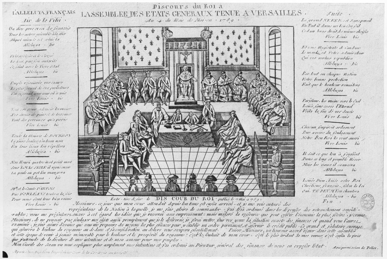 Tale af kong Ludvig XVI ved åbningen af generalstænderne i Versailles, 4. maj 1789 af French School