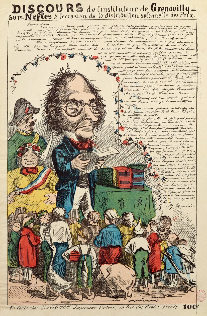 Tale af læreren fra Grenouilly sur Nefles under præmieuddelingen af French School