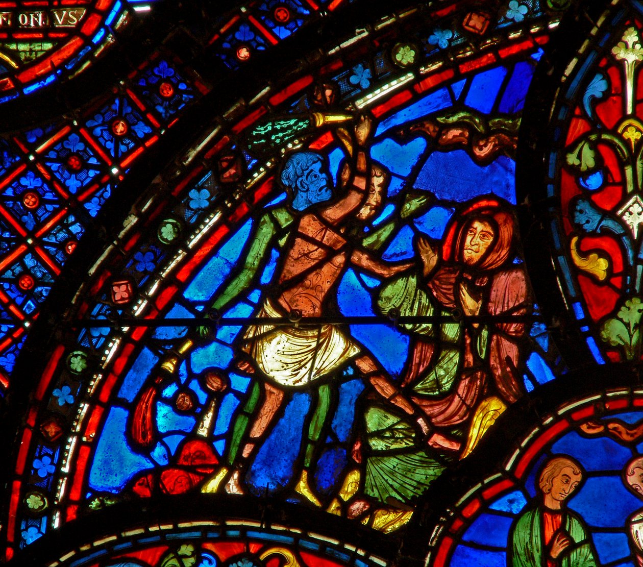 Sankt Antonius: angrebet af dæmoner (w30b) af French School