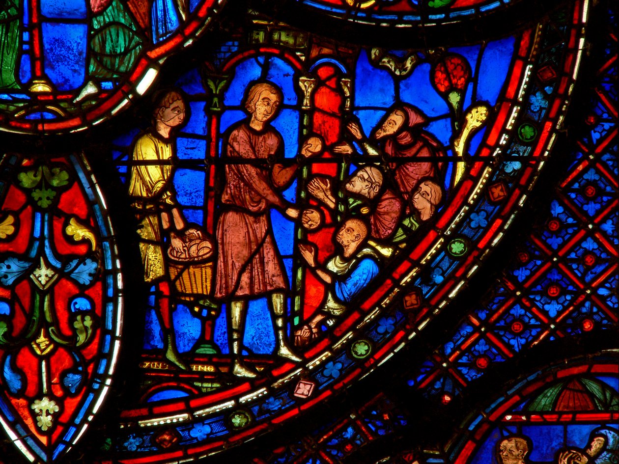 Sankt Antonius: uddeler til de fattige (w30b) af French School