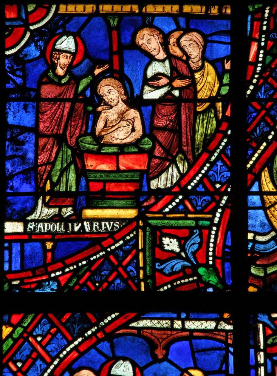 St. Apollinaire: døber tribunernes familie (w36) af French School