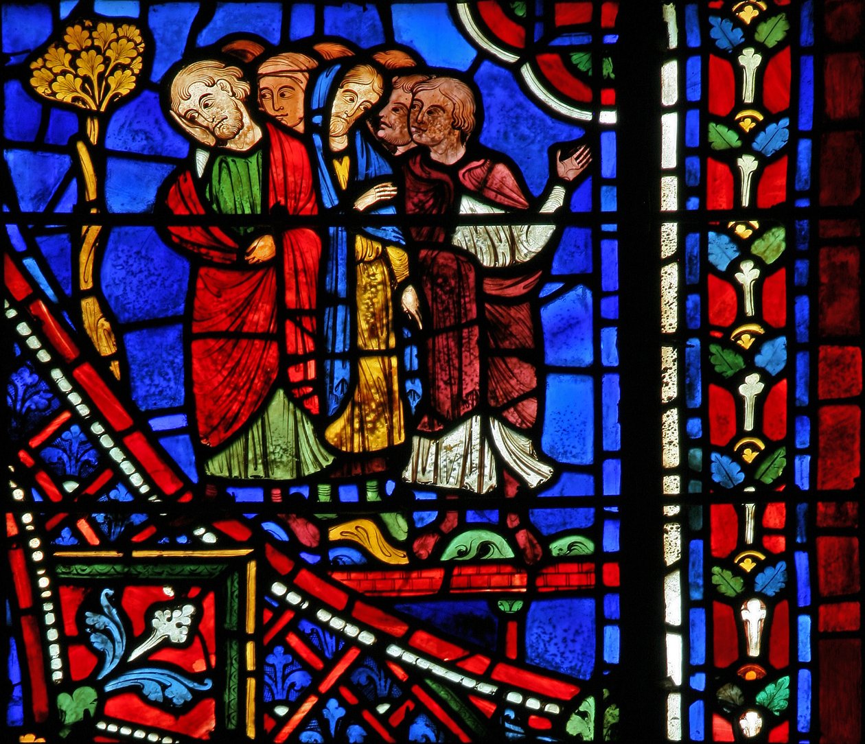 St. Apollinaire: de troende ved hans begravelse (w36) af French School