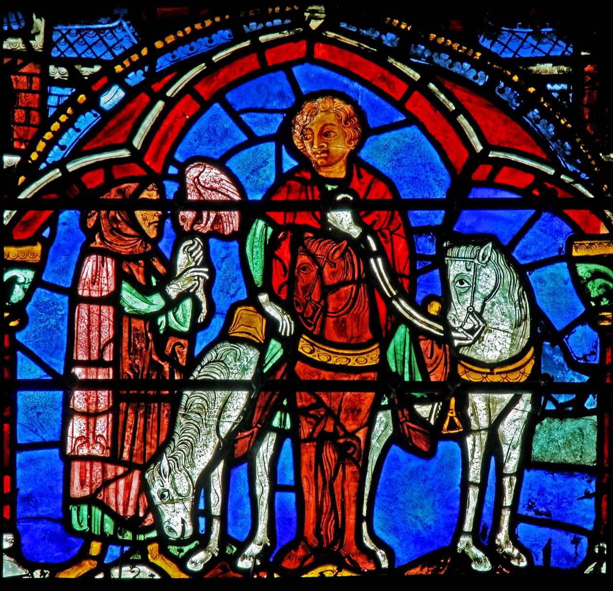 St Cheron-vindue: hawking? (w15) af French School