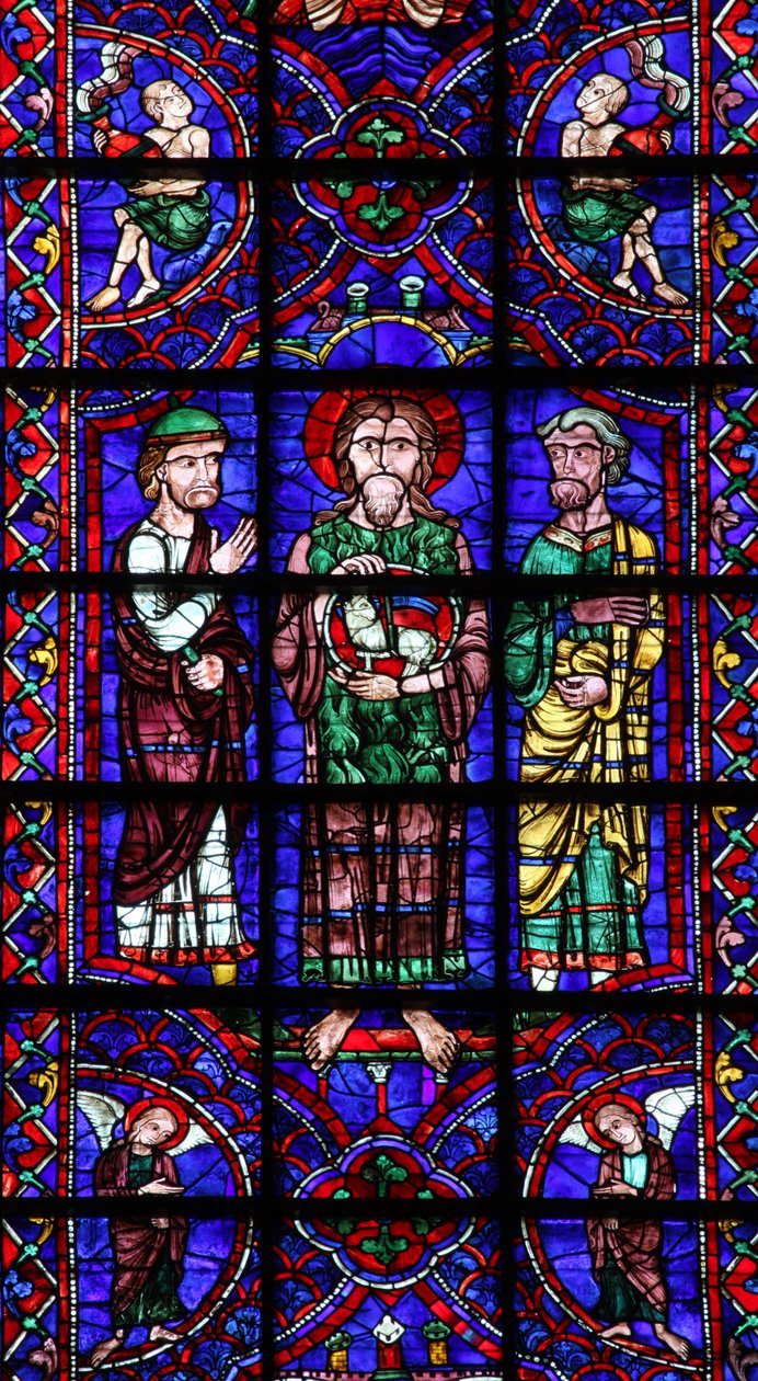 Johannes Baptist med Agnus Dei (w106) af French School